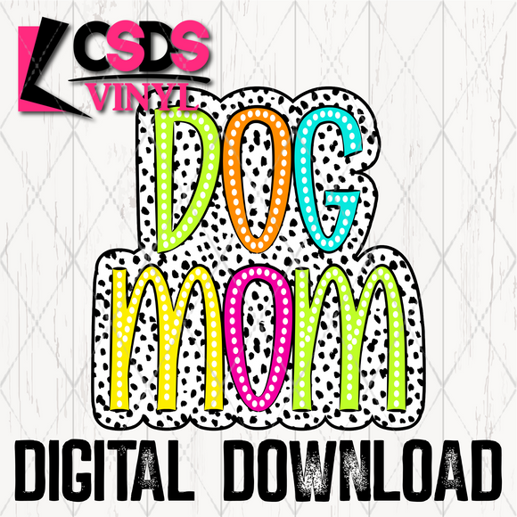 PNG0124 - Dalmatian Dot Dog Mom - PNG Print File
