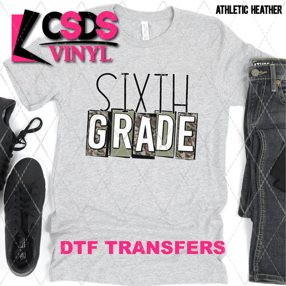 DTF Transfer - DTF003314 Army Sixth Grade