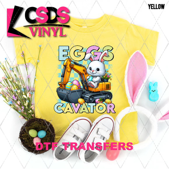 DTF Transfer - DTF007305 Eggs-Cavator Bunny