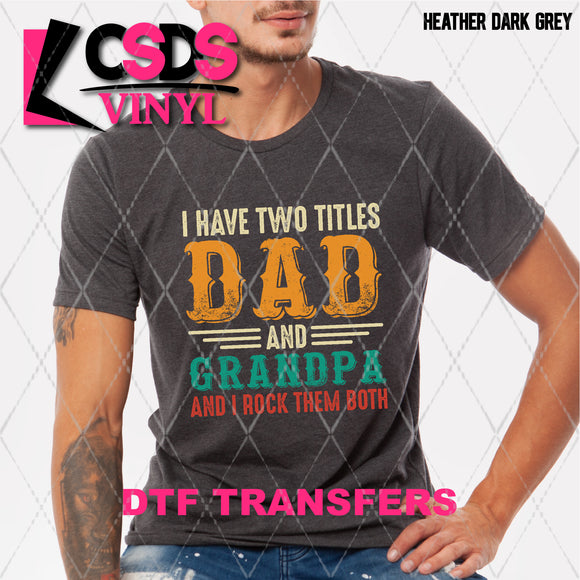 DTF Transfer - DTF008657 Dad and Grandpa