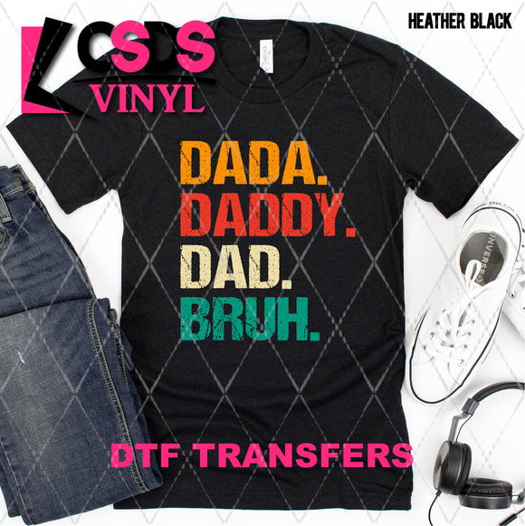 DTF Transfer - DTF008658 Dada Daddy Dad Bruh