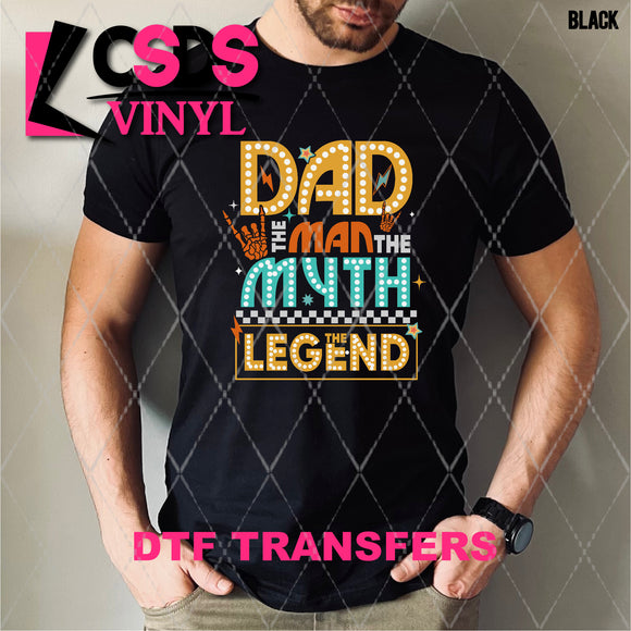 DTF Transfer - DTF008674 Retro Dad The Man The Myth The Legend