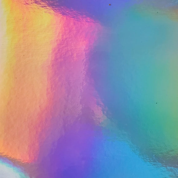 Faux Leather Canvas Sheet - Spectrum Holographic
