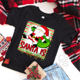 Screen Print Transfer - Santa is My Homeboy YOUTH - Full Color *HIGH HEAT*