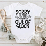 Screen Print Transfer - Sorry Out of Stock INFANT - Black