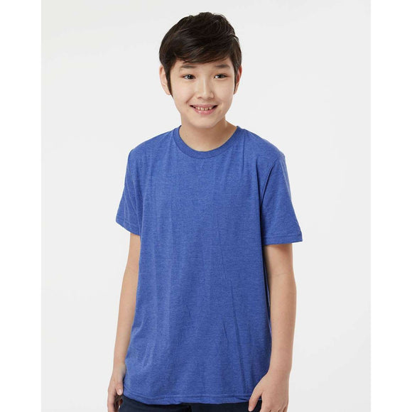 Tultex Youth Jersey Tee - Heather Royal Blue