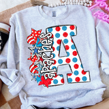 DTF Transfer - DTF015030 - Read Across America Mascots