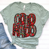 DTF Transfer - DTF015057 - Faux Glitter/Embroidery Strawberry States