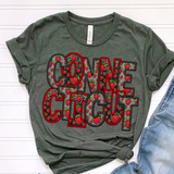 DTF Transfer - DTF015057 - Faux Glitter/Embroidery Strawberry States