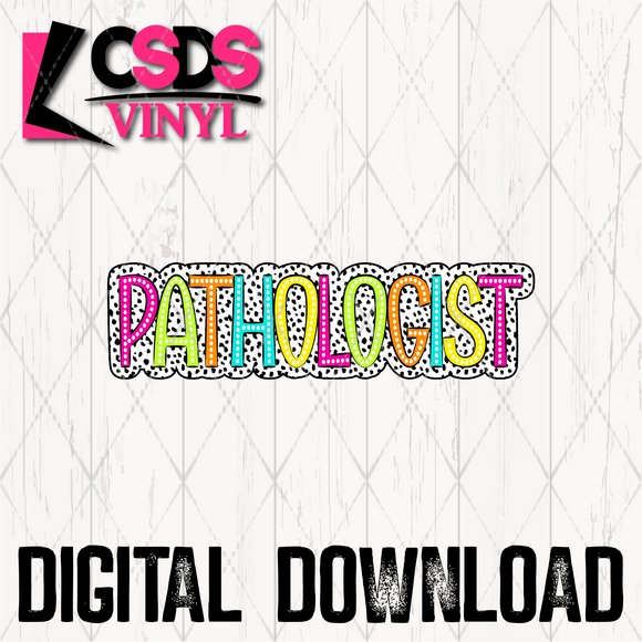 PNG0192 - Dalmatian Dot Pathologist - PNG Print File