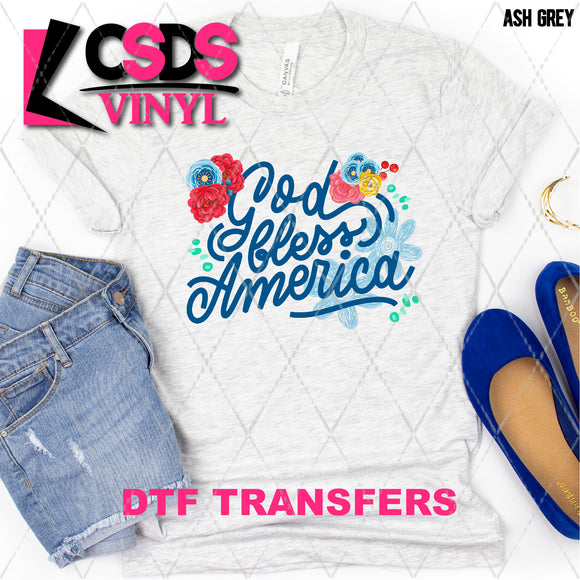 DTF Transfer - DTF002536 God Bless America