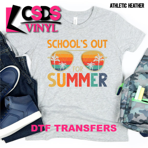 DTF Transfer - DTF002567 Schools Out For Summer Retro Sunglasses