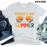 DTF Transfer - DTF002567 Schools Out For Summer Retro Sunglasses