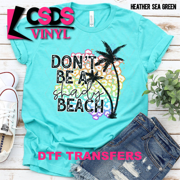 DTF Transfer - DTF002595 Don't be a Shady Beach Leopard