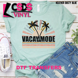 DTF Transfer - DTF002596 Retro Sun Vacay Mode Black