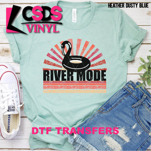 DTF Transfer - DTF002598 Retro Floatie River Mode Black