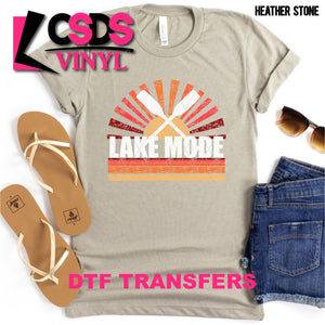 DTF Transfer - DTF002604 Retro Sun Lake Mode White