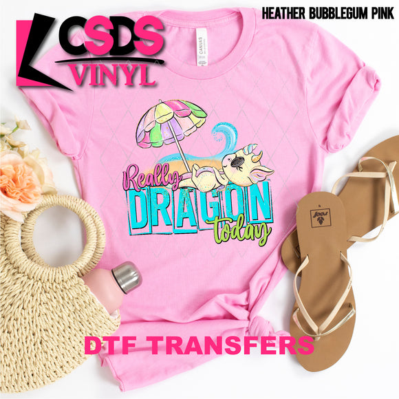 DTF Transfer - DTF002608 Really Dragon Today Beach