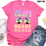 DTF Transfer - DTF002610 No One Likes a Shady Beach Pastel Sunglasses