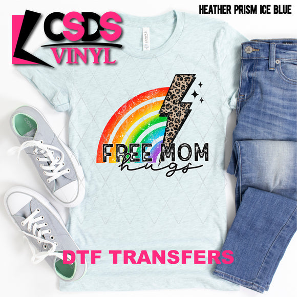 DTF Transfer - DTF002643 Free Mom Hugs Rainbow Lightning Bolt