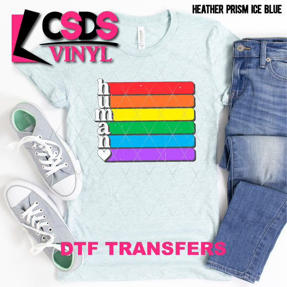 DTF Transfer - DTF002658 Human Rainbow Colors