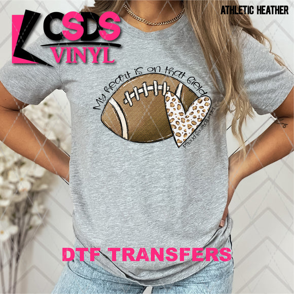 DTF Transfer - DTF002679 My Heart is on that Field Football Mom