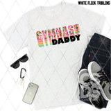DTF Transfer - DTF002695 Gymnast Daddy Colorful Leopard Stacked Word Art