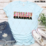 DTF Transfer - DTF002696 Gymnast Grandma Colorful Leopard Stacked Word Art