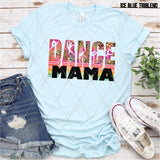 DTF Transfer - DTF002701 Dance Mama Colorful Leopard Stacked Word Art