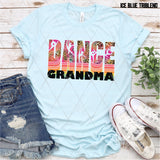 DTF Transfer - DTF002704 Dance Grandma Colorful Leopard Stacked Word Art