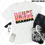 DTF Transfer - DTF002705 Dance Grandpa Colorful Leopard Stacked Word Art