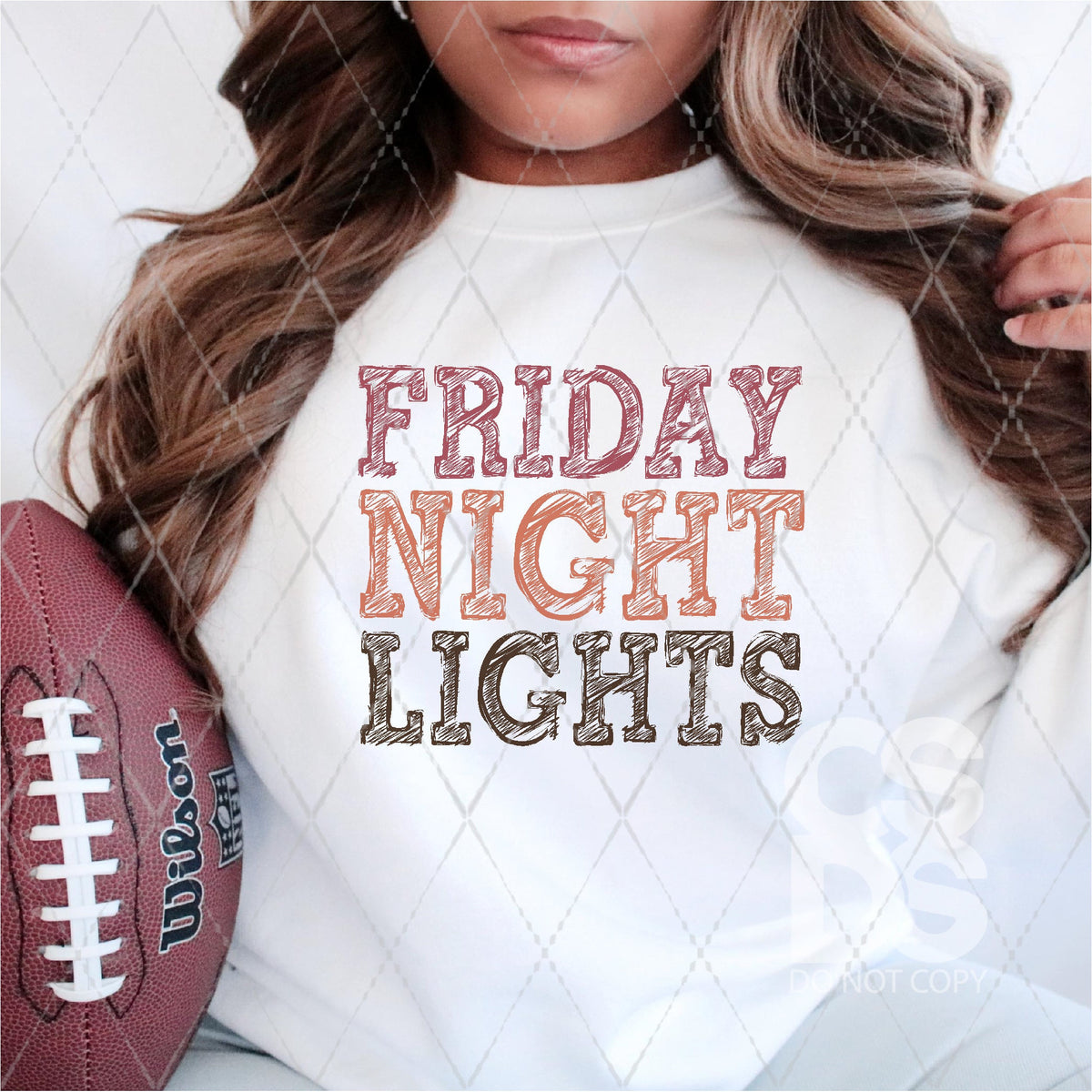 DTF Transfer - DTF002726 Friday Night Lights Sketch Letters – CSDS Vinyl