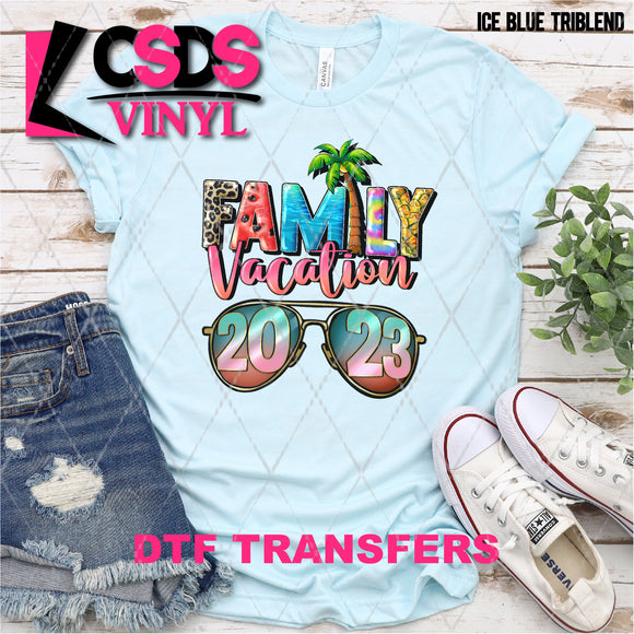 DTF Transfer - DTF002735 Family Vacation 2023 Sunglasses