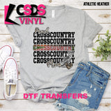 DTF Transfer - DTF002739 Proud Cross Country Mom Stacked Word Art