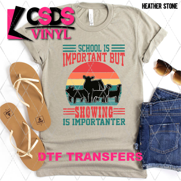DTF Transfer - DTF002757 Retro Showing is Importanter All Animals
