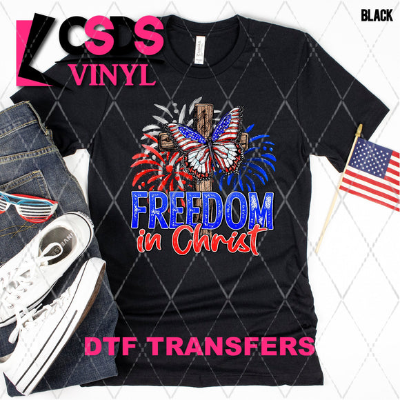 DTF Transfer - DTF002769 Freedom in Christ