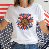 DTF Transfer - DTF002794 Red White and Blue Sunflower