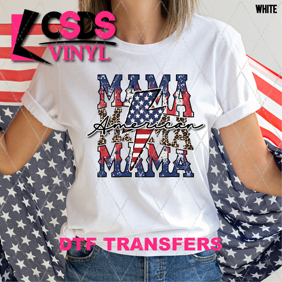 DTF Transfer - DTF002804 American Mama Stacked Word Art