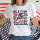 DTF Transfer - DTF002811 American Teacher Stacked Word Art