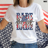 DTF Transfer - DTF002815 American Babe Stacked Word Art