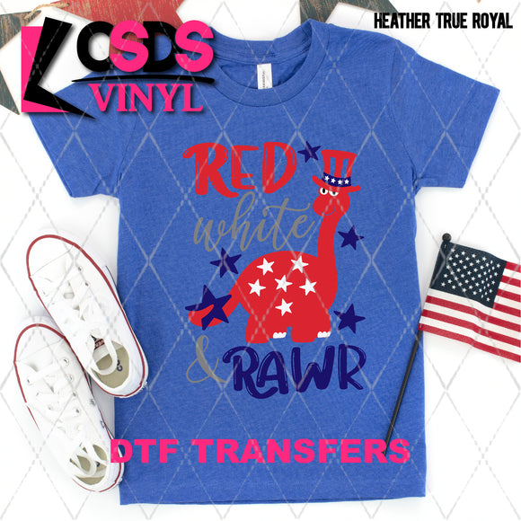 DTF Transfer - DTF002823 Red White and Rawr