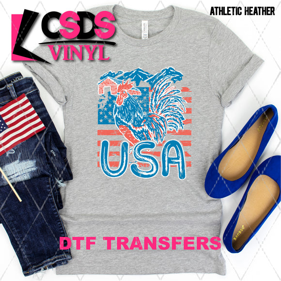 DTF Transfer - DTF002842 USA Rooster