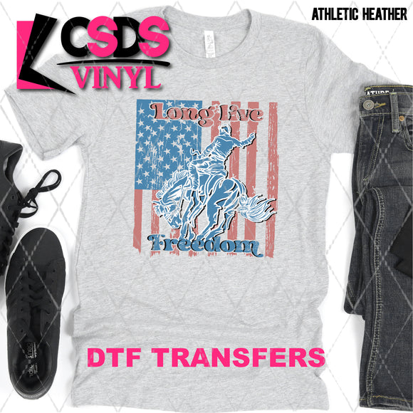 DTF Transfer - DTF002845 Long Live Freedom American Cowboy