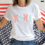 DTF Transfer - DTF002846 Red and Blue Checkered Mama