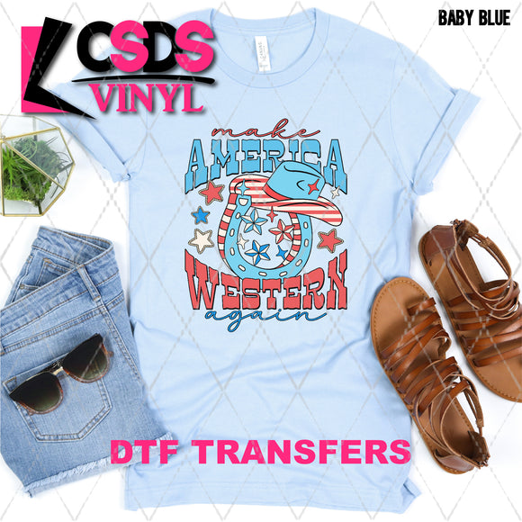 DTF Transfer - DTF002852 Make America Western Again