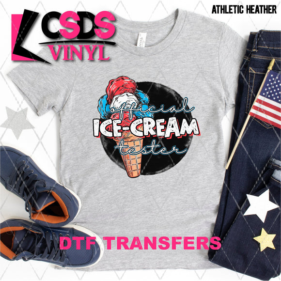 DTF Transfer - DTF002861 Official Ice Cream Tester