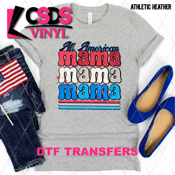 DTF Transfer - DTF002892 All American Mama Faux Embroidery