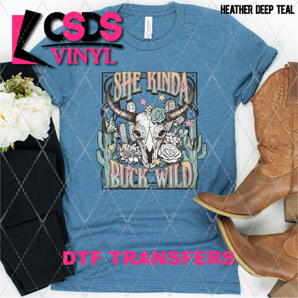 DTF Transfer - DTF002902 She Kinda Buck Wild