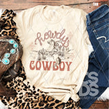 DTF Transfer - DTF003015 Howdy Cowboy