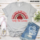 DTF Transfer - DTF003096 In this Family No One Fights Alone Glitter Rainbow Sickle Cell Disease